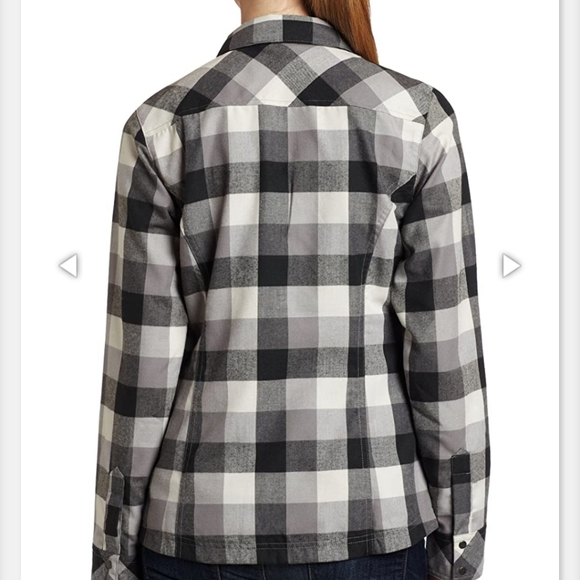 Columbia Coal Plaid Saturday Trail Flannel Western-Style L/S Shirt - Picture 2 of 10